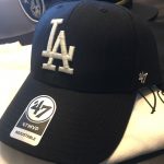 Los Angeles Dodgers Black & White MVP 47 Strapback Cap