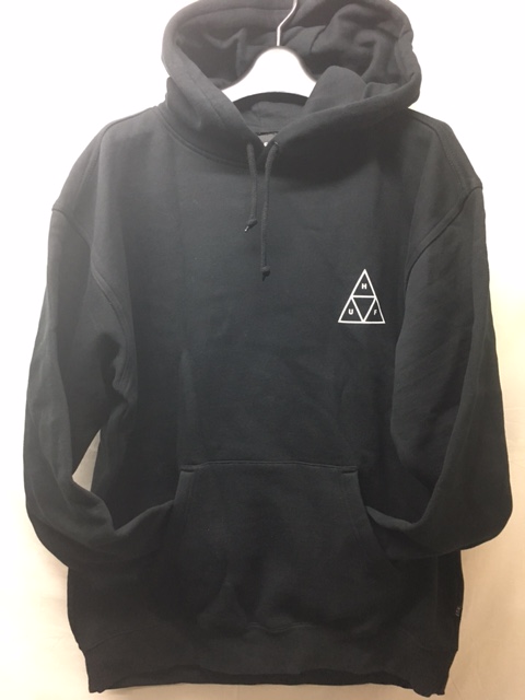 huf roses triple triangle black pullover