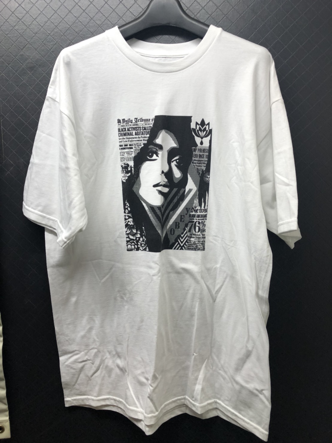 OBEY BIAS BY NUMBERS WHITE T-SHIRT